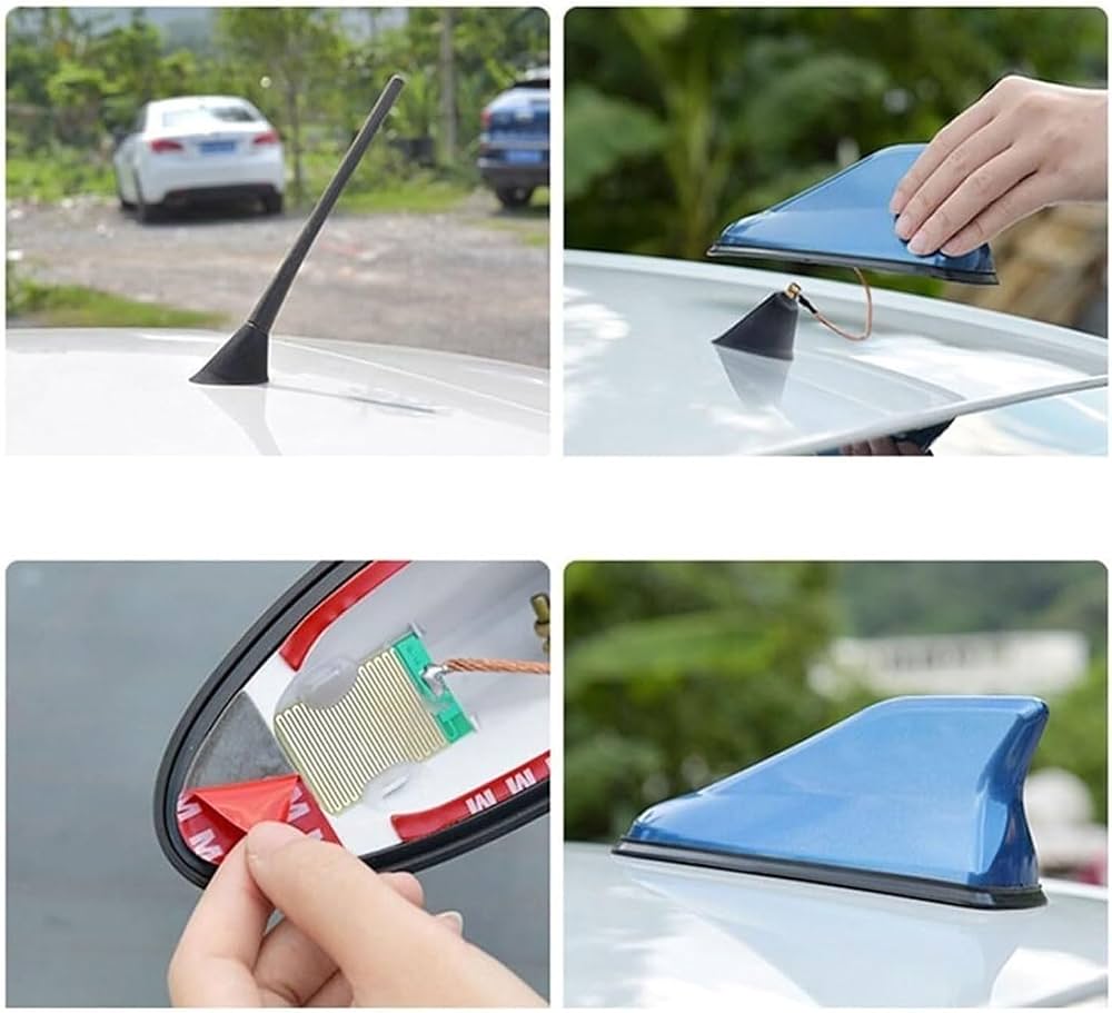 Shark Fin Antenna Cover For Acura RDX 2007-2015 - Stylish Roof Antenna Upgrade (Black)