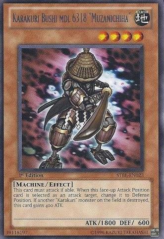 Yu-Gi-Oh! - Karakuri Bushi MDL 6318 Muzanichiha (STBL-EN023) - Starstrike Blast - 1st Edition - Rare