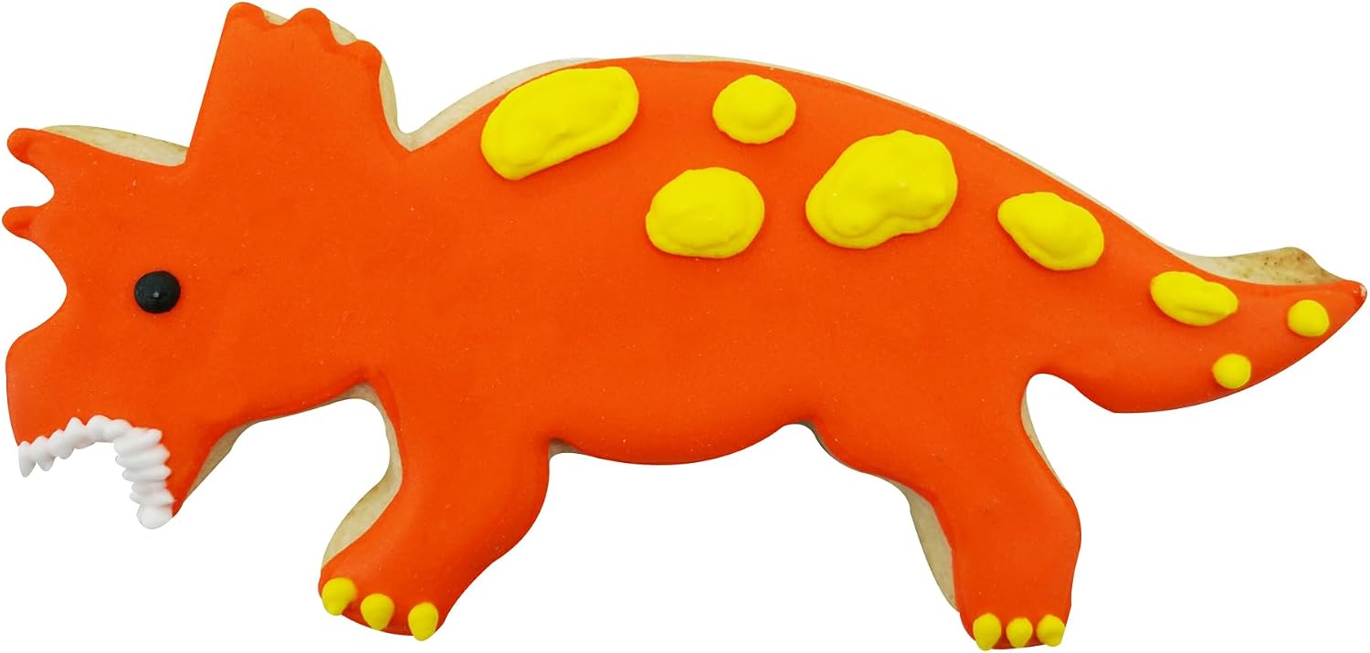 R&M Triceratops 6" Cookie Cutter - Dinosaur Baking Tool for Cookies, Fondant & Crafts image 3