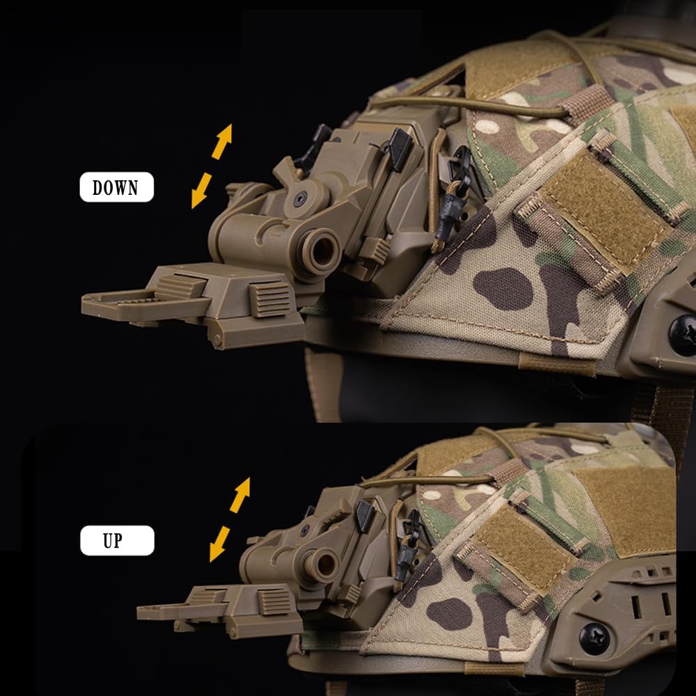 GPNVG 18 NVG Dummy Model with Night Visions NVGMount，for Helmet Binocular Night Vision Tactical No Function Model Kit for Cosplay Display …