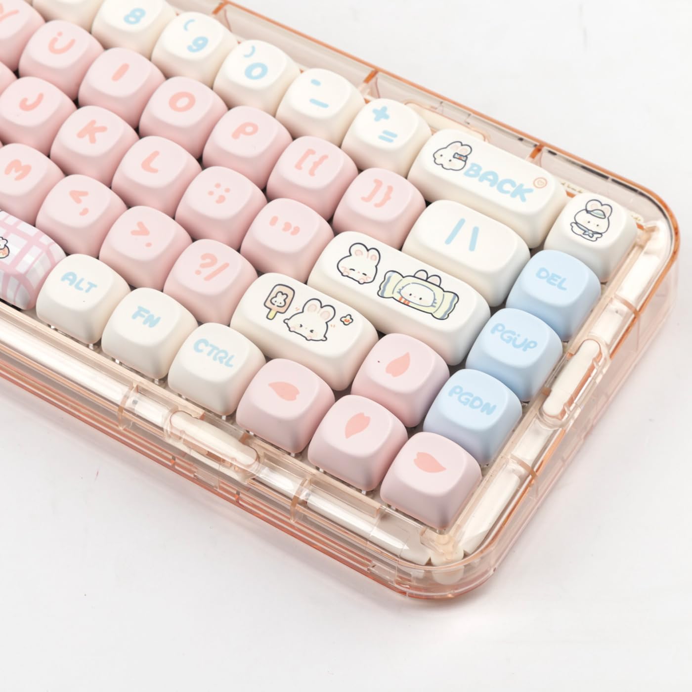 ♡ Pink ♡ Amazon.com: Pink Keycaps PBT MOA Profile Cute Pig Custom