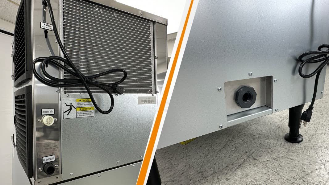 Commercial Ice Maker Hotel Ice Maker With Large Dispenser- 350 Lb/Per Day Nsf Certified Hd-130b on Fridge.com - View 6