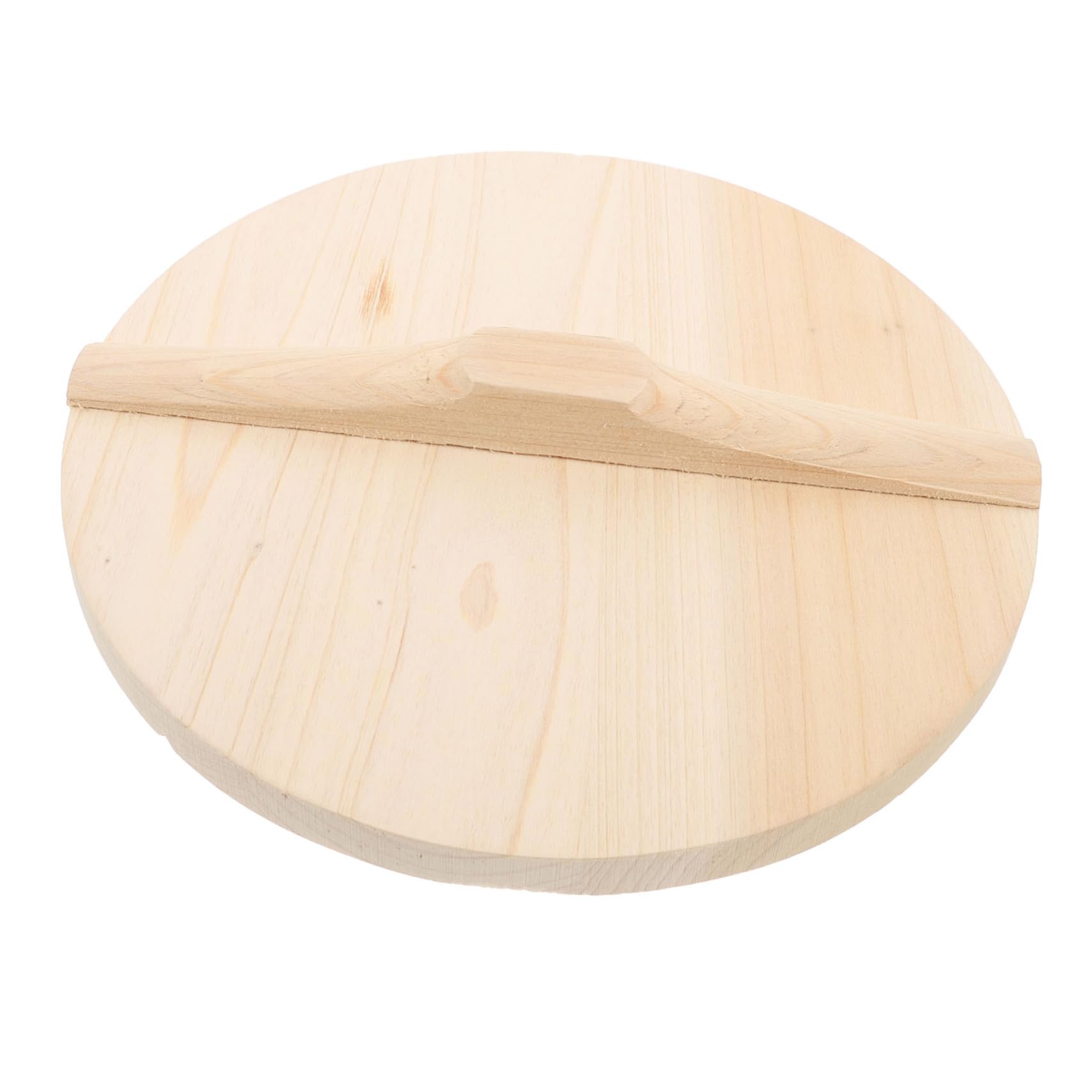 Tapa de wok de madera natural para mantener el calor y vapor en tus sartenes