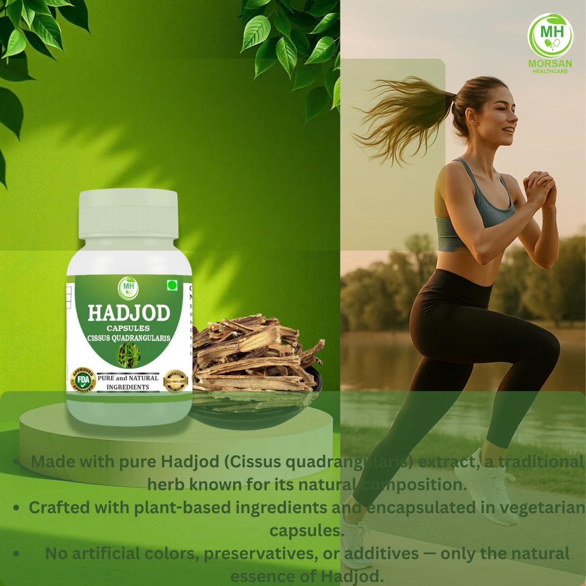 Hadjod Capsules 500mg – 60 Count | 4 Pack | Vegetarian | Plant-Based | Herbal Supplement | No Artificial Additives | Gluten-Free | Organic (pack of 1) — Amazon image 7