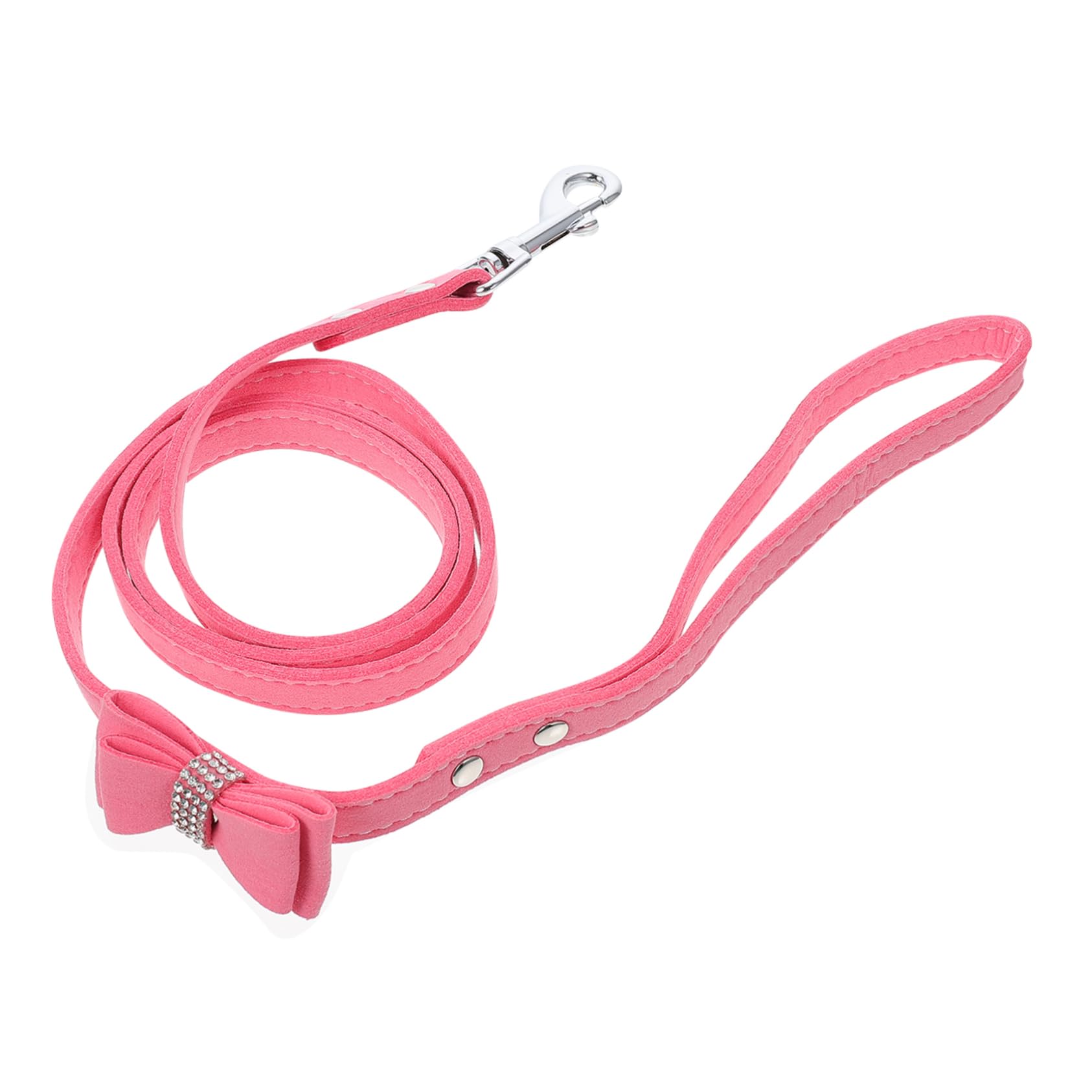 SUPVOX Adjustable Rhinestone Pet Traction Rope for Outdoor Use Long Pet Walking Leash for Cats and Dogs Material and Stylish Pet Supplies