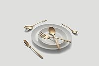 Vista 7 de Cambridge 807445CKW13DS Beacon Gold Satin Juego de cubiertos de 45 piezas