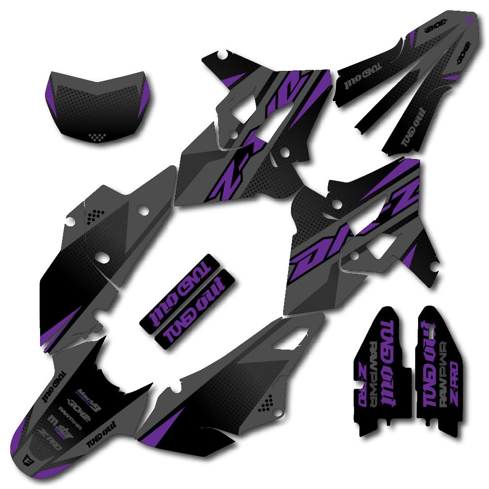 Amazon.com: Restyle Plastics Only, Gray & Purple Shift Graphics