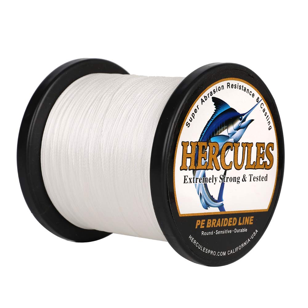 Hercules Super Strong 500M 547 Yards Braided Fishing Line 90 LB Test for Saltwater Freshwater PE Braid Fish Lines 4 Strands