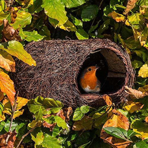 Preisvergleich Produktbild Gärtner Pötschke Rotkehlchen-Nisttasche, 14x13x25 cm, Unterholz, braun