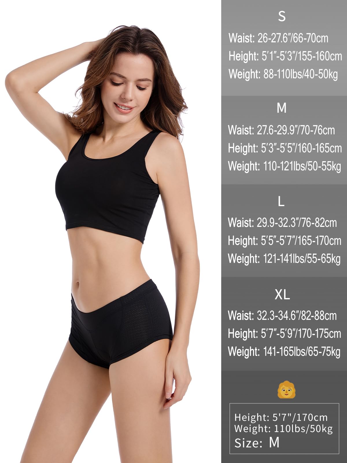 WOSAWE Donne Ciclismo Biancheria Intima Pantaloncini 3D Gel Imbottito Cuscino Mutanda Bicicletta Slip Traspiranti