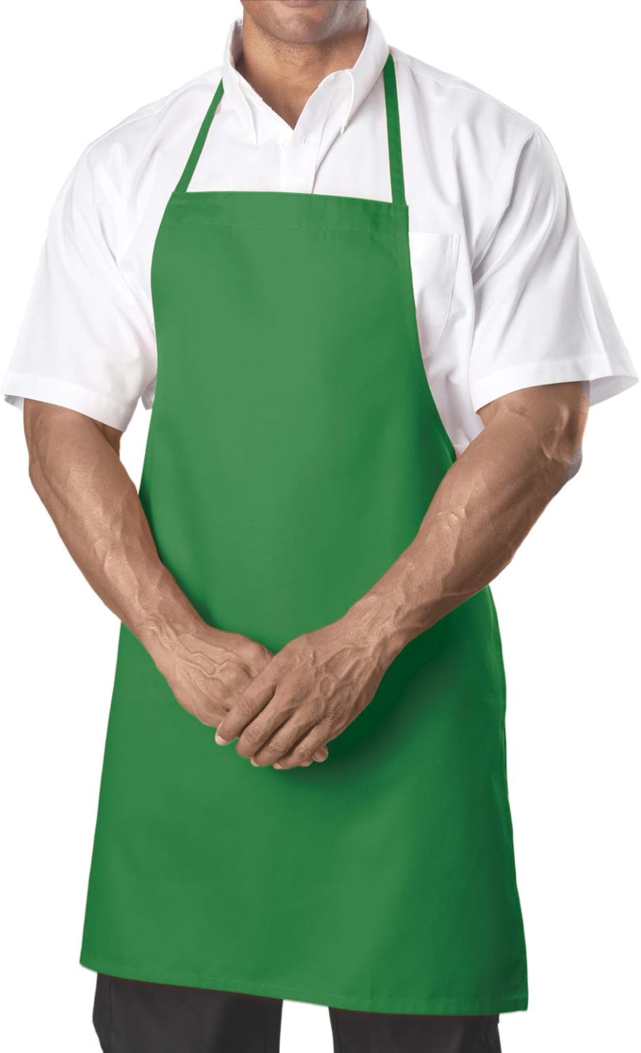 KNG - 1033BLK - 32 in Black Bib Apron