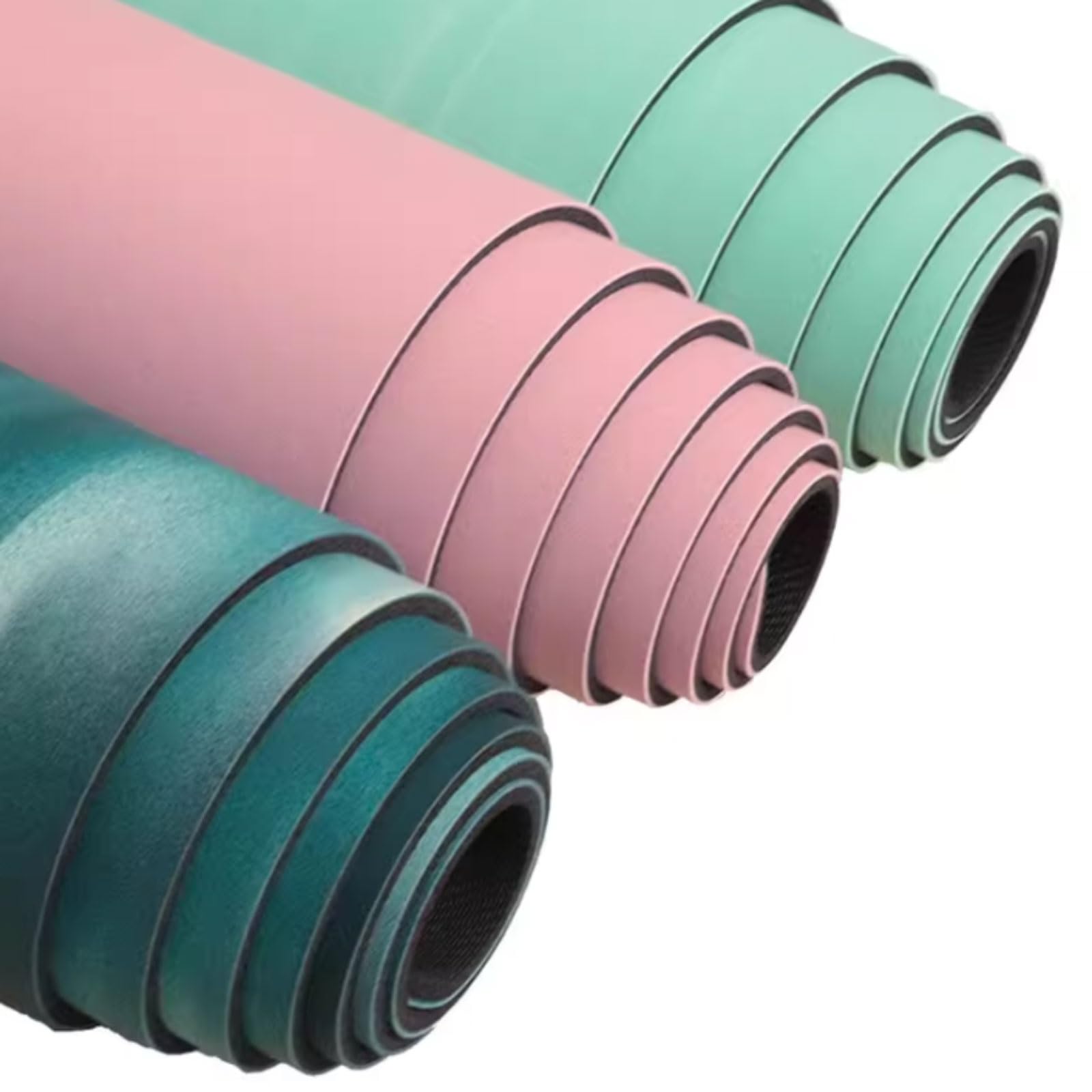 Tappetino da yoga in gomma, tappetino da pilates extra spesso, spessore 5 mm, supporto for tutti i tipi di yoga, pilates ed esercizi a terra