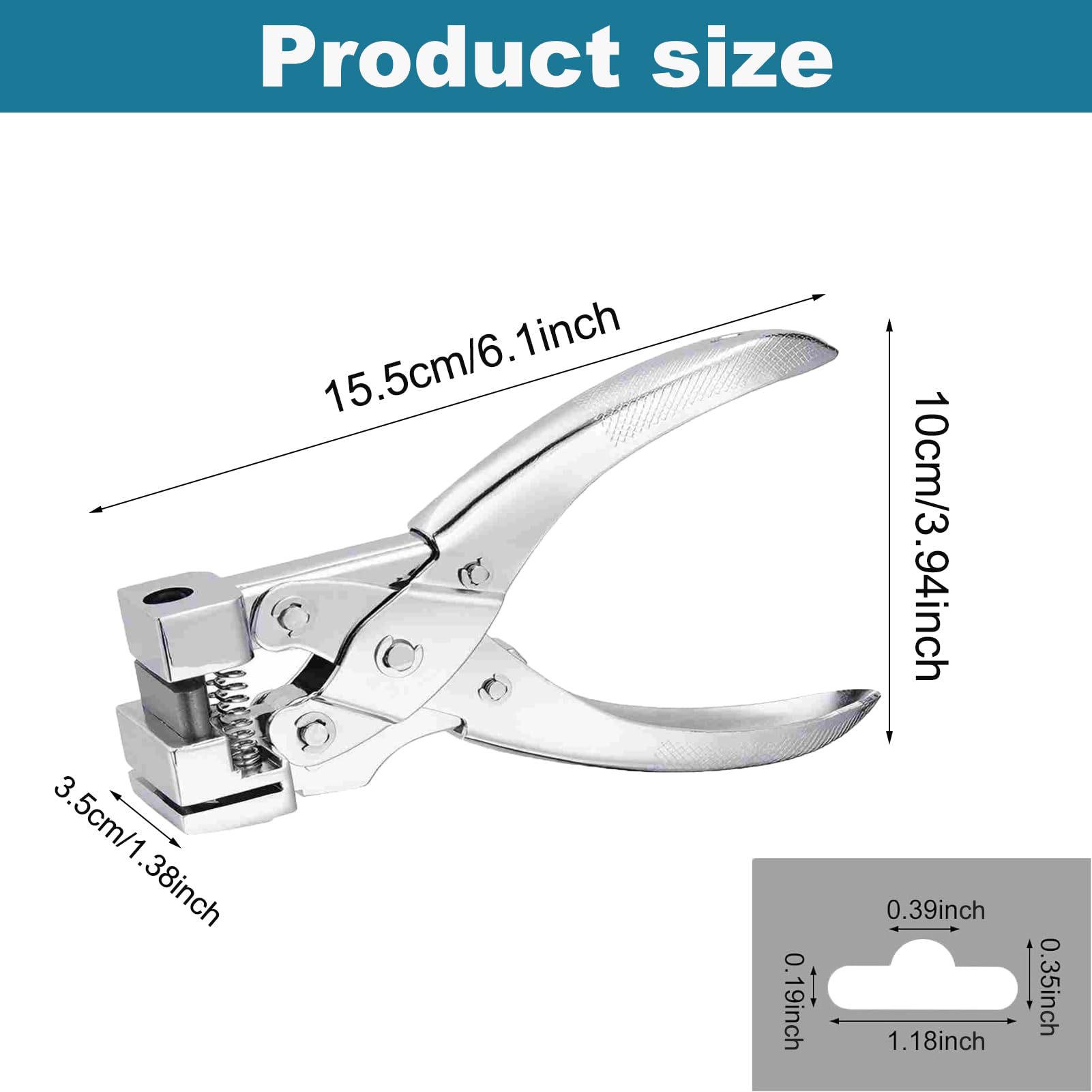 MORETATA Heavy Duty T Slot Shape Hole Punch - Image 2