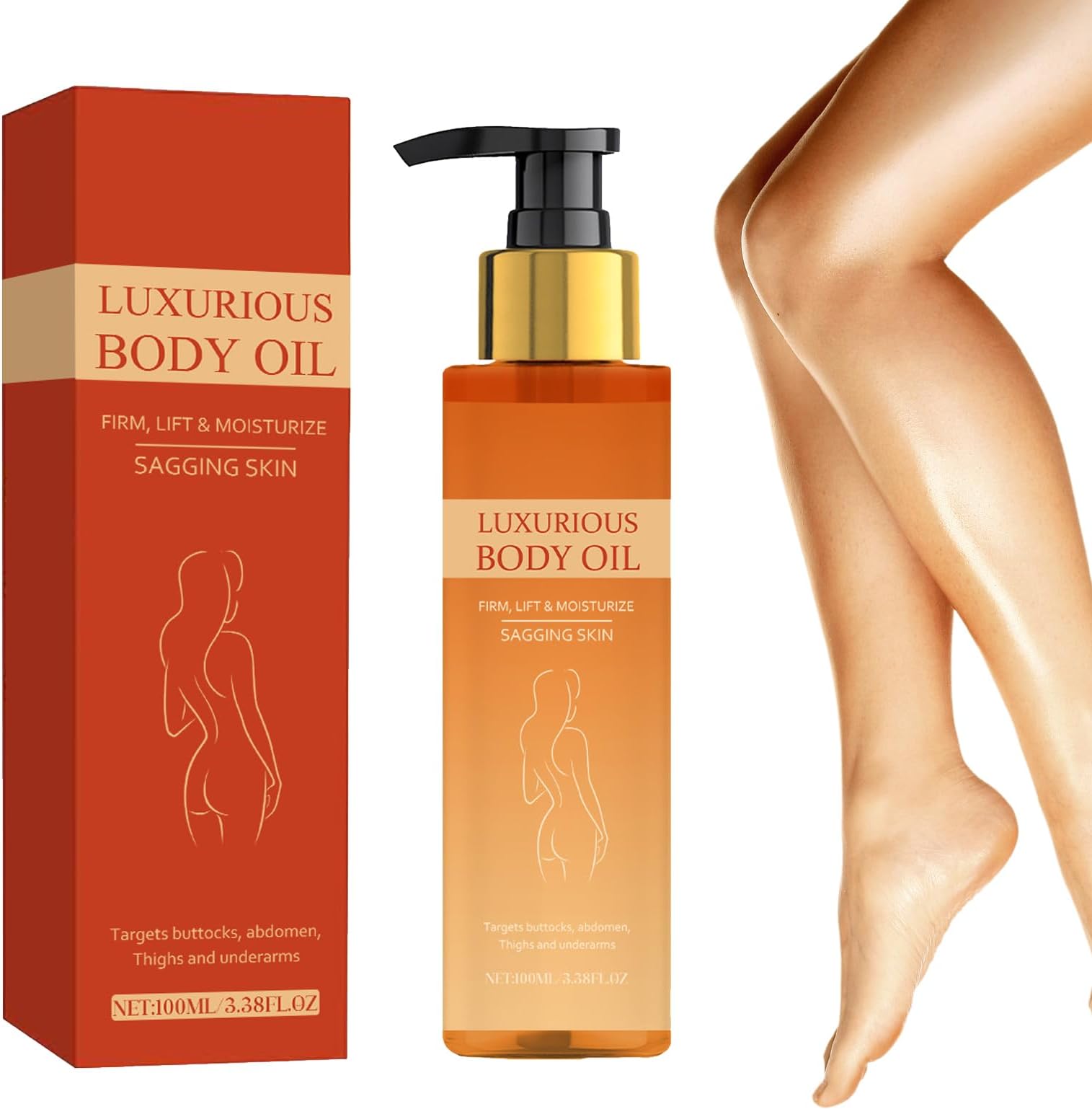 Ninnyi Magic Body Oil Firming, After Shower Magic Luxury Body Oil for Skin Tightening & Hydrating (100ml)