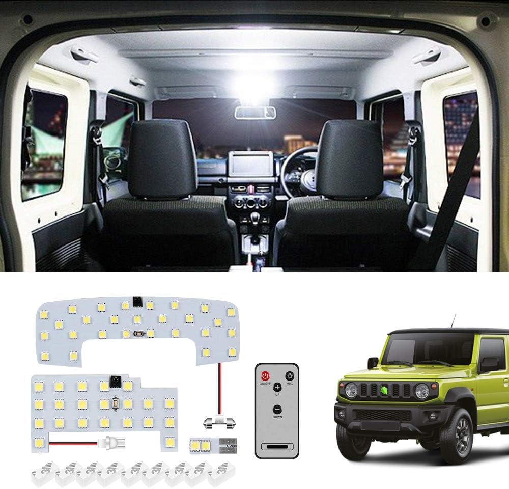 Mixsuper LED Lights Compatible with 2018-2023 Suzuki Jimny JB74W JB64 Interior Lamps SMD Super White Bright Dome LED Light Reading Lights
