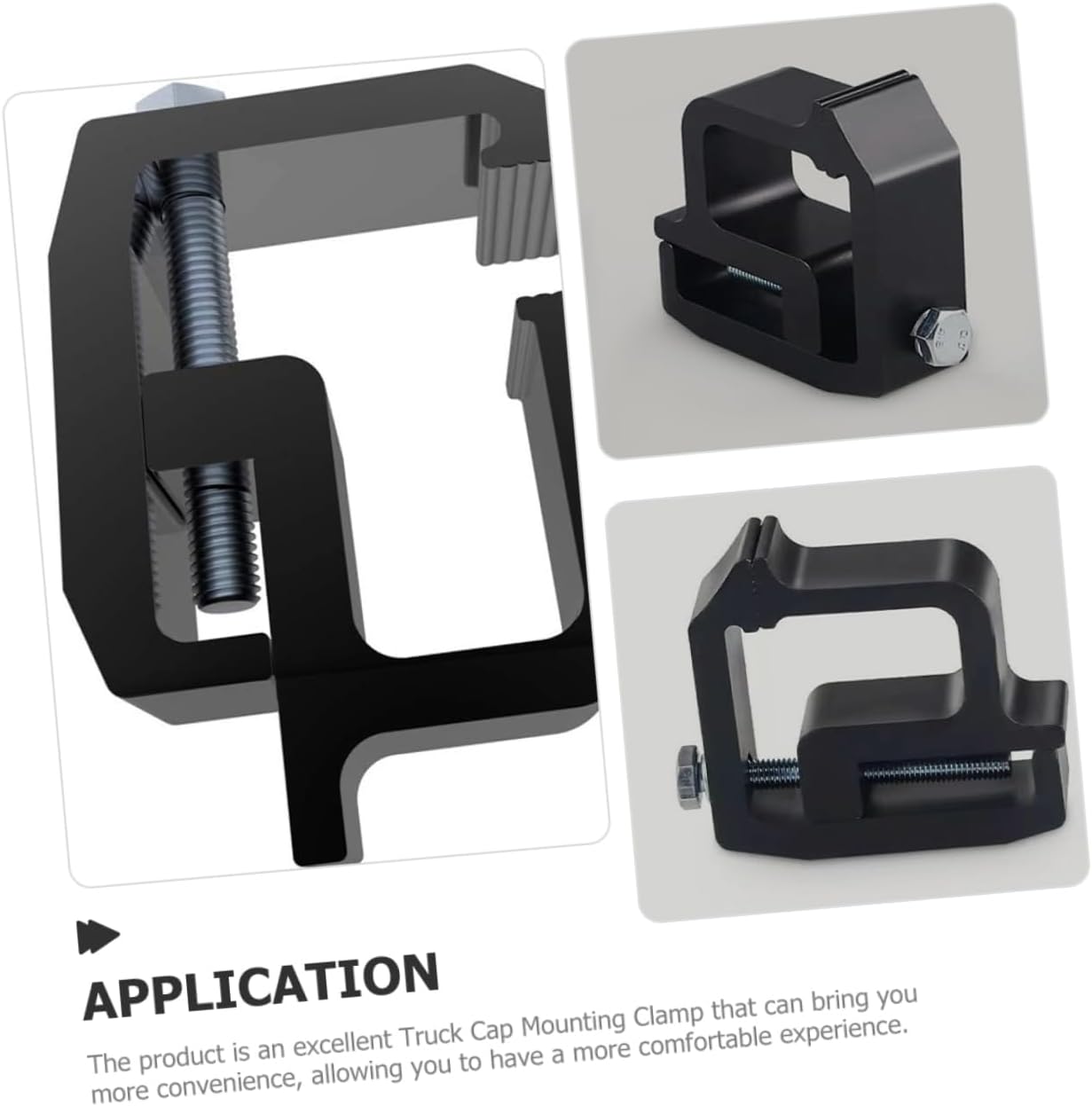 4pcs Heavy Duty Truck Topper Clamps Truck Topper Ladder Rack Clamp Aluminum Alloy Camper Shell Parts