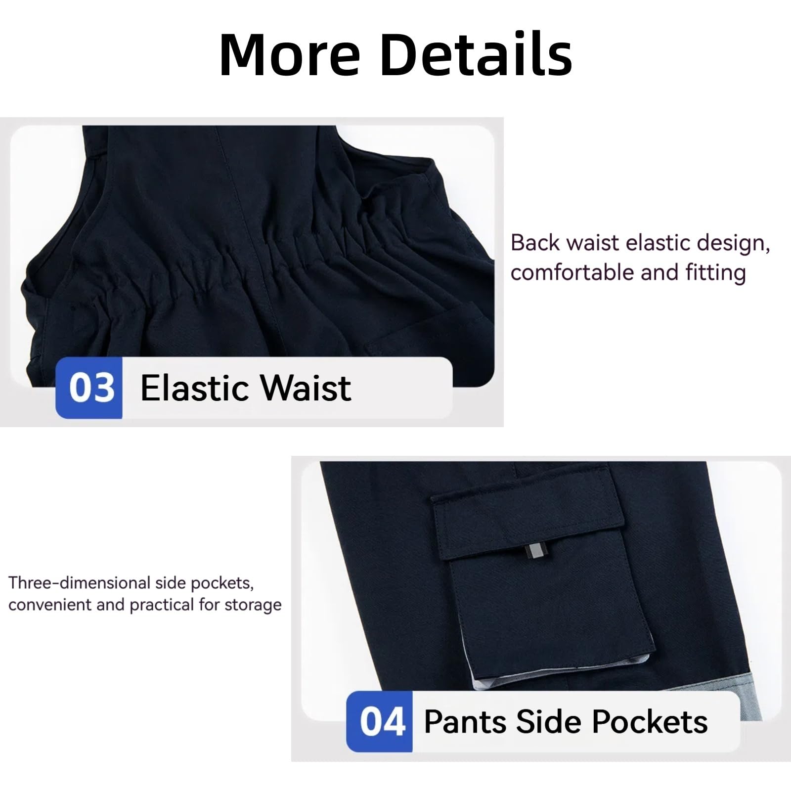 Maizoon Pantalones de Trabajo con Peto para Hombre con Bolsillos en Las Rodillas Resistentes a la Abrasión para Decorador y Trabajadores con Rodilleras