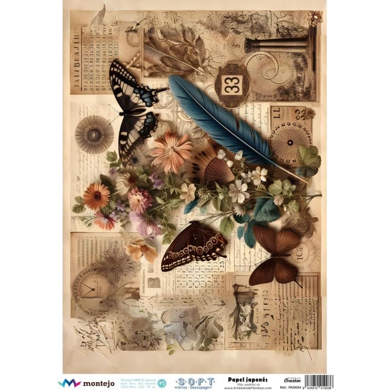 Artesanias Montejo Papel DE ARROZ JAPONES SPA5654 A3 30x41cm