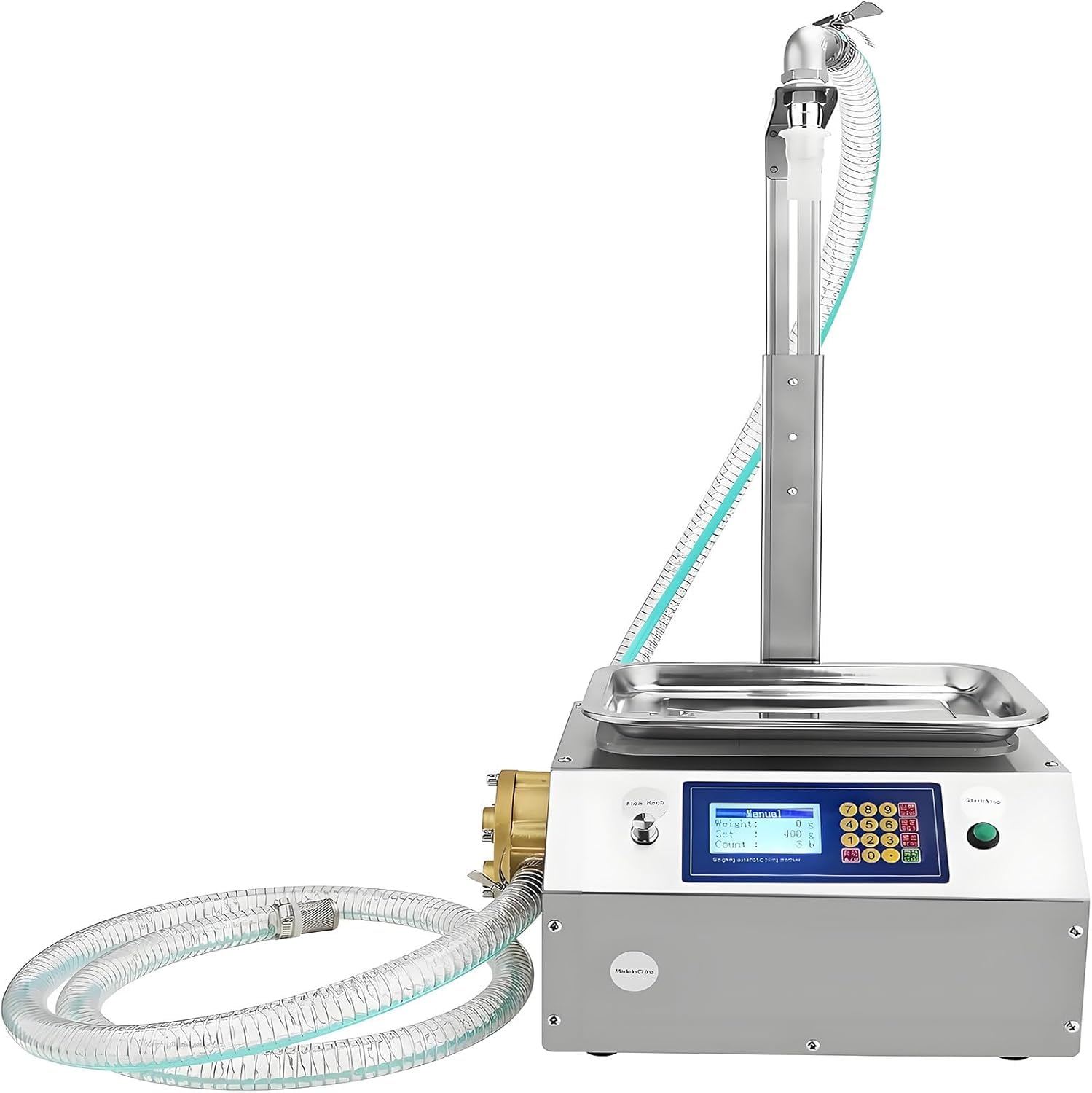 XAXEURLKJ Automatic Honey Filling Machine For Viscous Liquids, 10g-10kg Capacity, Ideal For Honey, Chocolate Sauce, Liquid Paste, Efficient And Precise Filling Brass Gear Pump