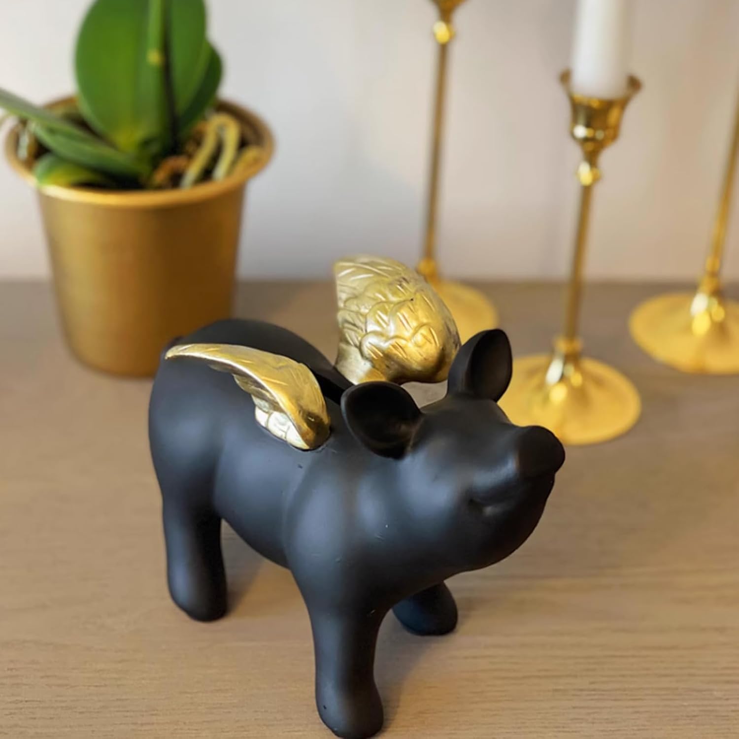 コイン仕分けボックス】お金を節約するための自動コイン仕分け貯金箱 - ショップ mifo wood industrial arts 貯金箱 -  Pinkoi ゴールド樹脂福袋貯金箱貯金箱オフィス装飾品ギフトデスクトップ装飾 少し驚き