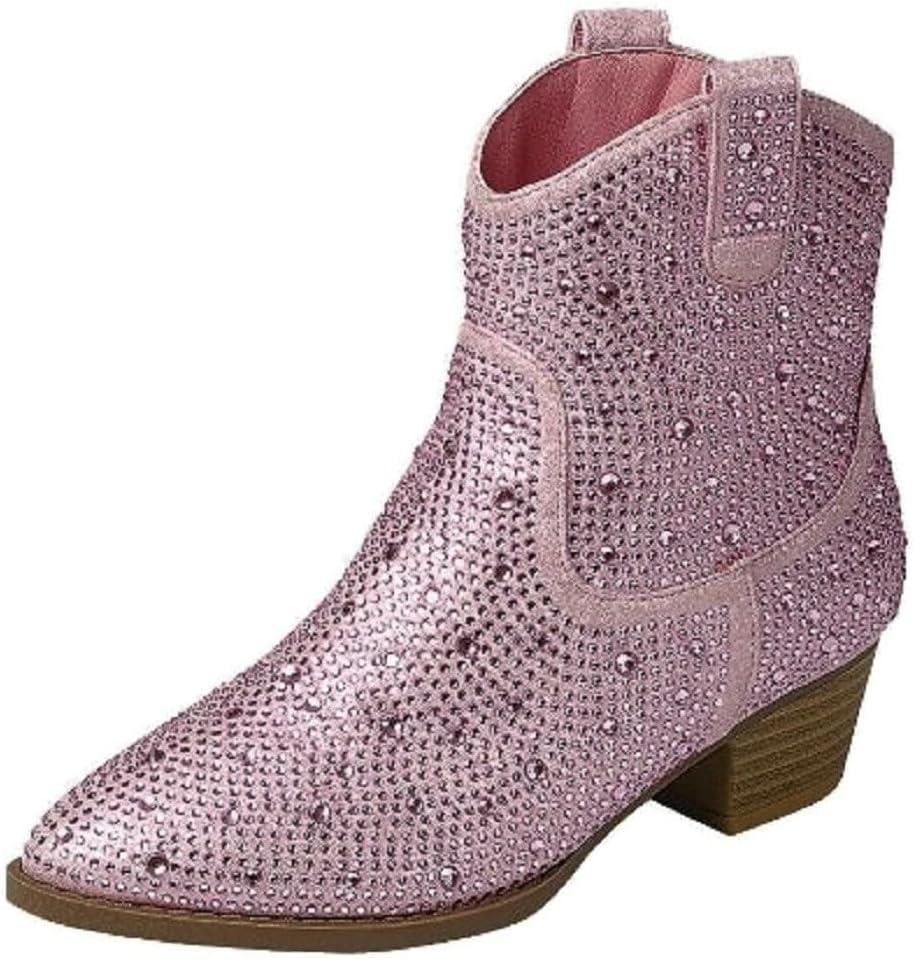 TruFox Girls Cowboy Boots - Rhinestone Detailing
