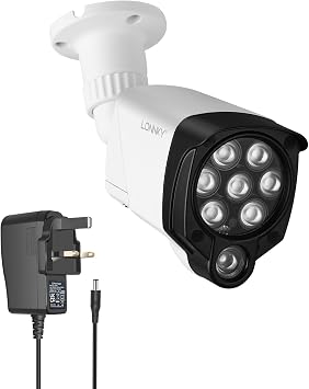 LONNKY 8-LED IR Illuminator, 90 Degree Wide Angle, 100Ft Range, White
