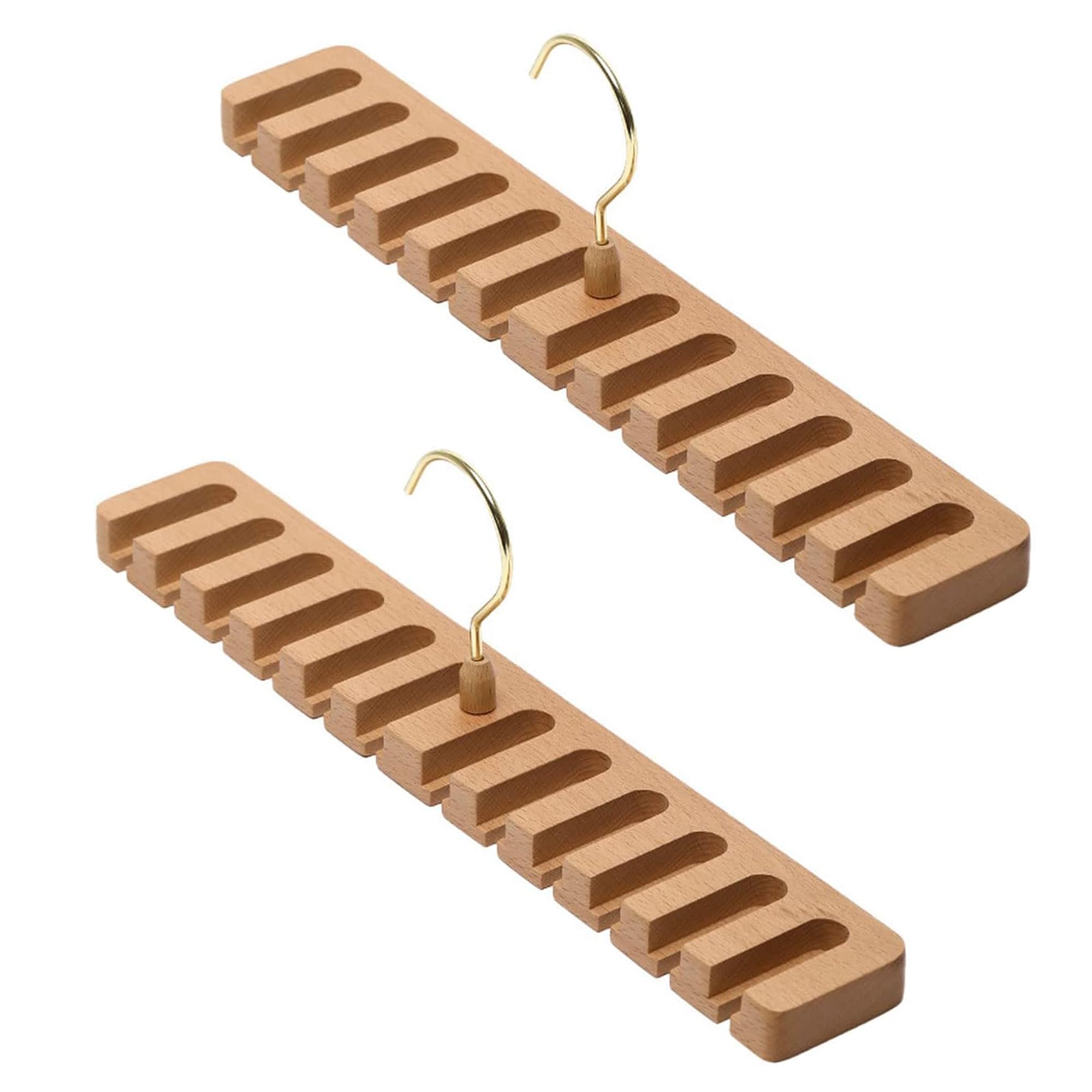 2 supporti per cravatta, per cintura, per armadio, legno, supporto per cintura, organizer per armadio, organizzazione e conservazione (YS, 12GE), FM2024KJ007A