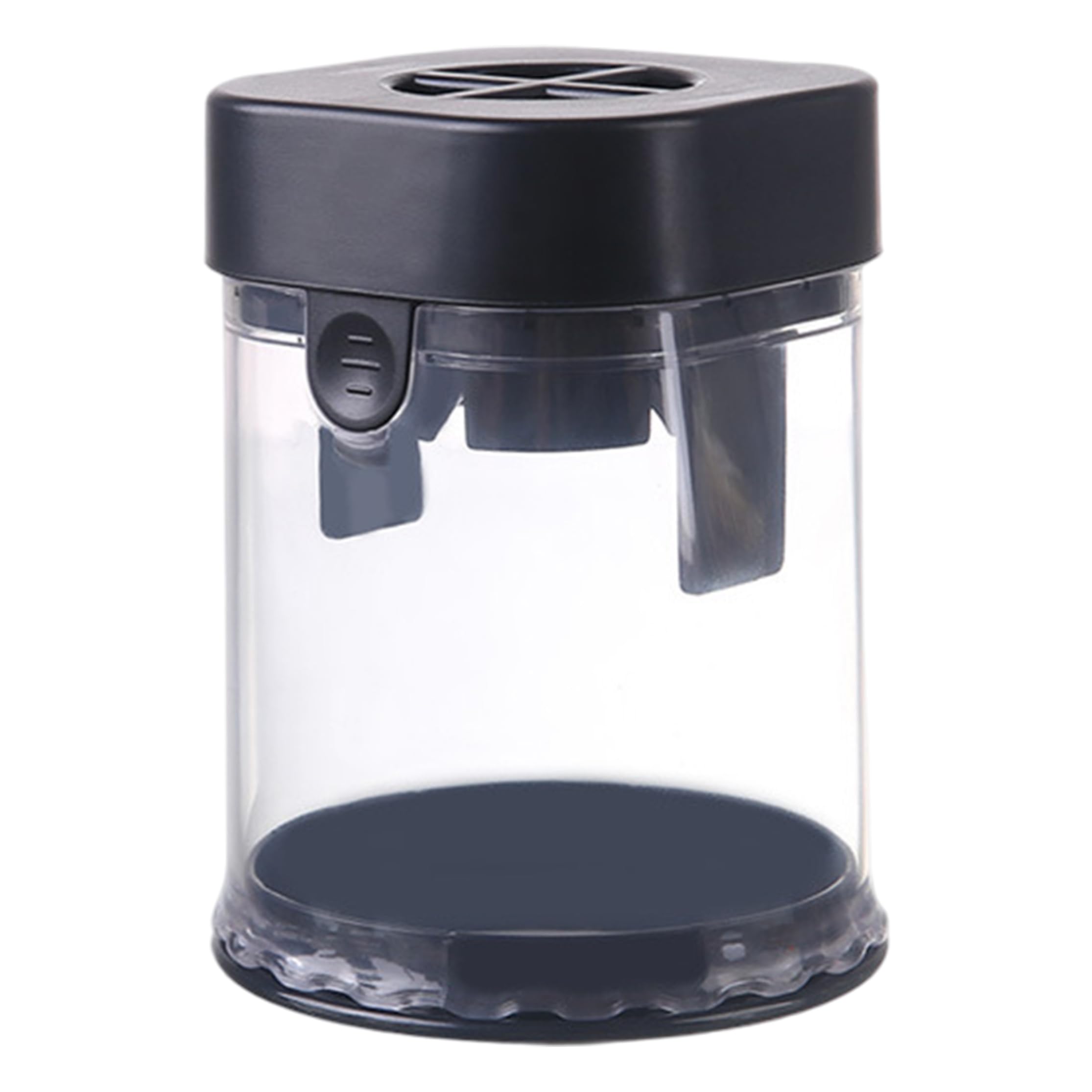 Grape Slicer Cup - Clear Fruit Slicer Kitchen Gadget with Stainless Steel Blades, Safe for Salad Snack(Black)
