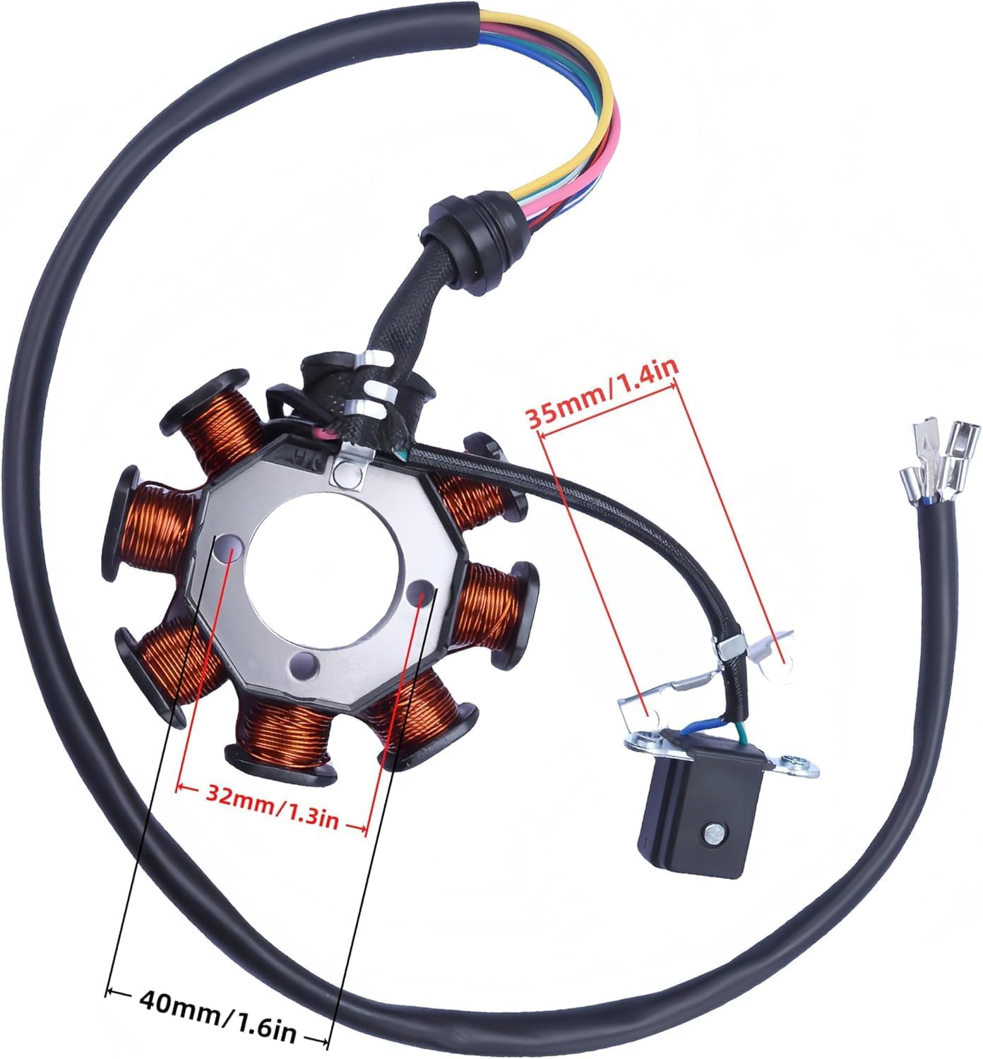 8 Coil Ignition Magneto Stator Alternator for 125cc 150cc 200cc 250cc ATV Quad Dirt Bike Go Kart Scooter