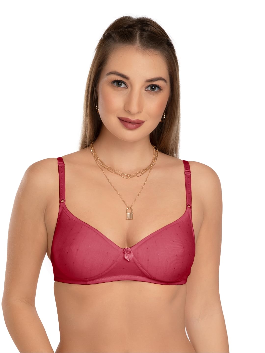 daisy dee Women Cotton Seamless Lightly Padded Wirefree Full Coverage Bra-picture-15
