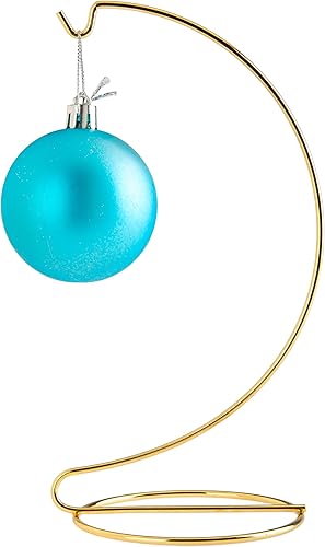 Miniatura 4 de Creative Hobbies Paquete de 12 soportes de exhibición para colgar adornos  8 pulgadas de alto oro brillante  ideal para atrapassol, vitrales,