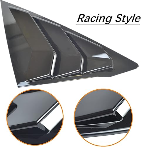 Miniatura 5 de Para Civic 2022 2023 2024 Sedan - Rejillas de ventana lateral trasera, rejillas de ventilación de aire estilo carreras, persianas para Honda 11