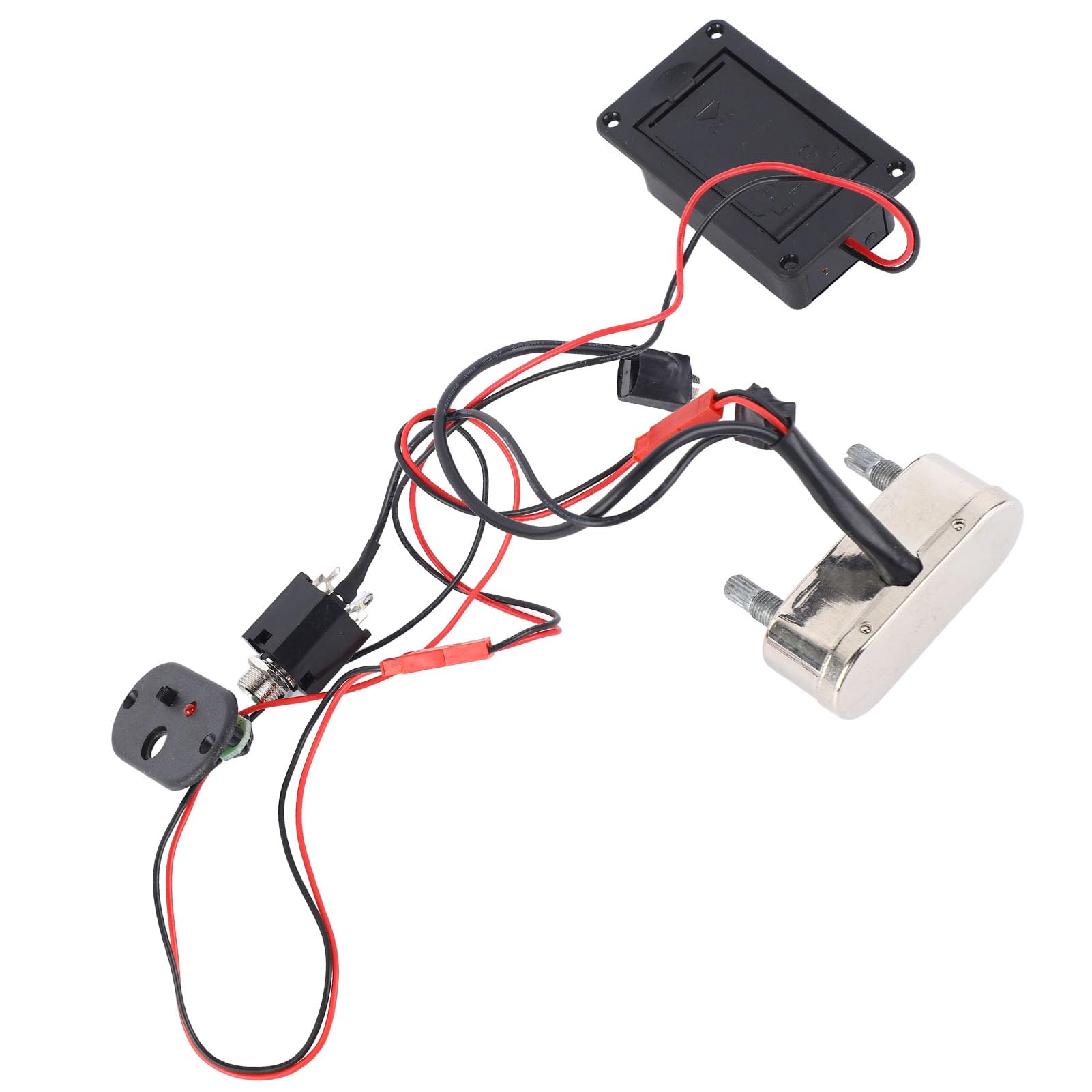 Jeffergarden Pickup per Violoncello, Plastica con Funzione EQ, Ricambio per Violino Elettrico Ad Alta sensibilità per Violoncelli di Dimensioni 4/4 e 3/