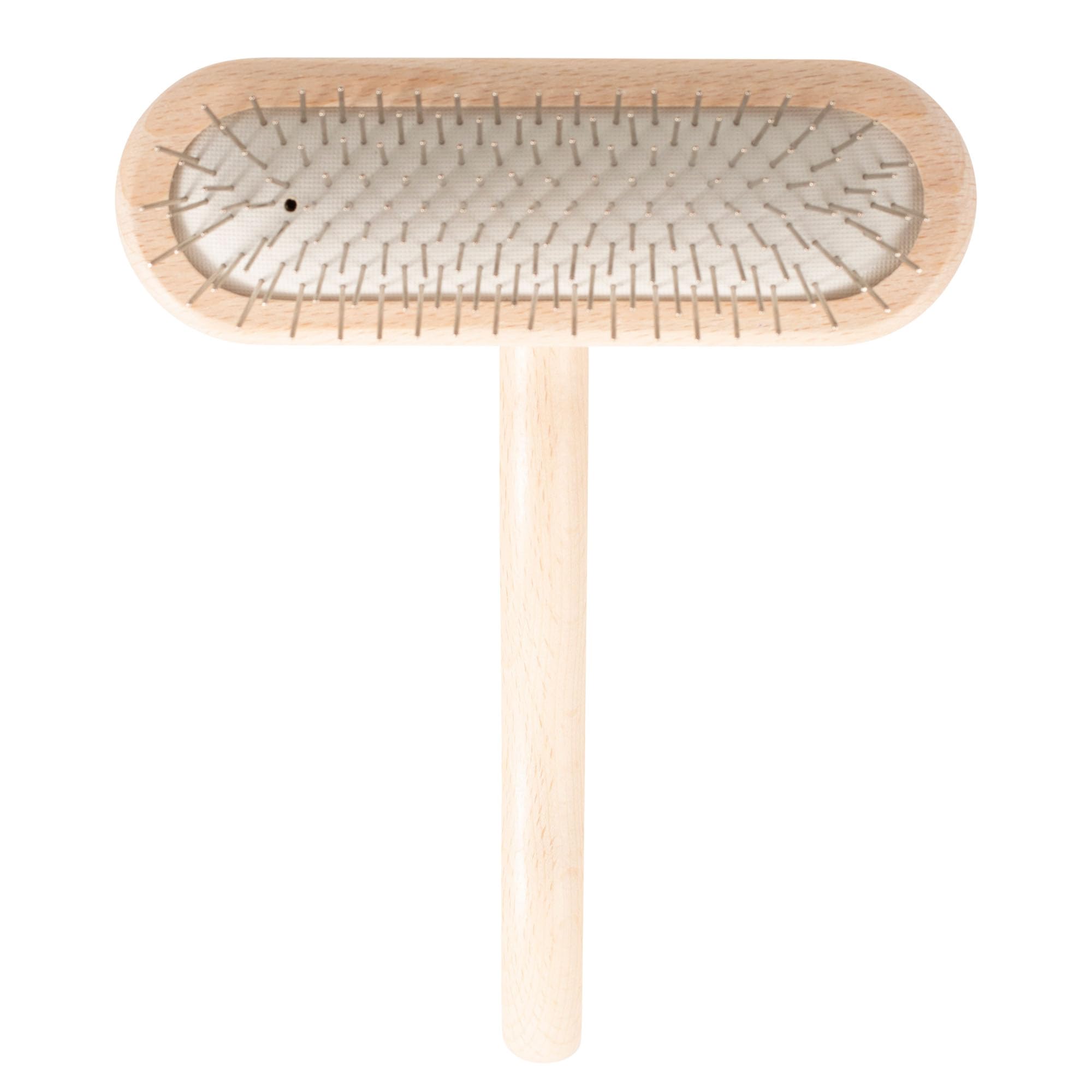 Chris Christensen Dog Brush, 16 mm,T-Brushes, Groom Like a Professional, Stainless Steel Pins, Lightweight Beech Wood Body, Ground and Polished Tips, Fight Fatigue and Stress Injuries