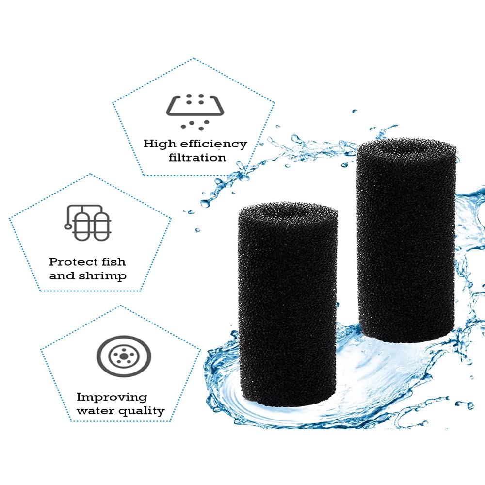 NO 10 stuks Fish Tank voorfilter spons rol, aquarium filter spons, schuimpatroon vervangingsfilter voor aquarium, bescherming tegen onbedoeld opzuigen