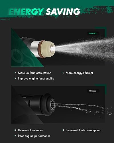 Miniatura 74 de Inyectores de combustible SCITOO de 4 agujeros aptos para 2006-2009 para Volvo para C70 2.5L, 2001-2003 2005-2009 para Volvo para S60 2.4L