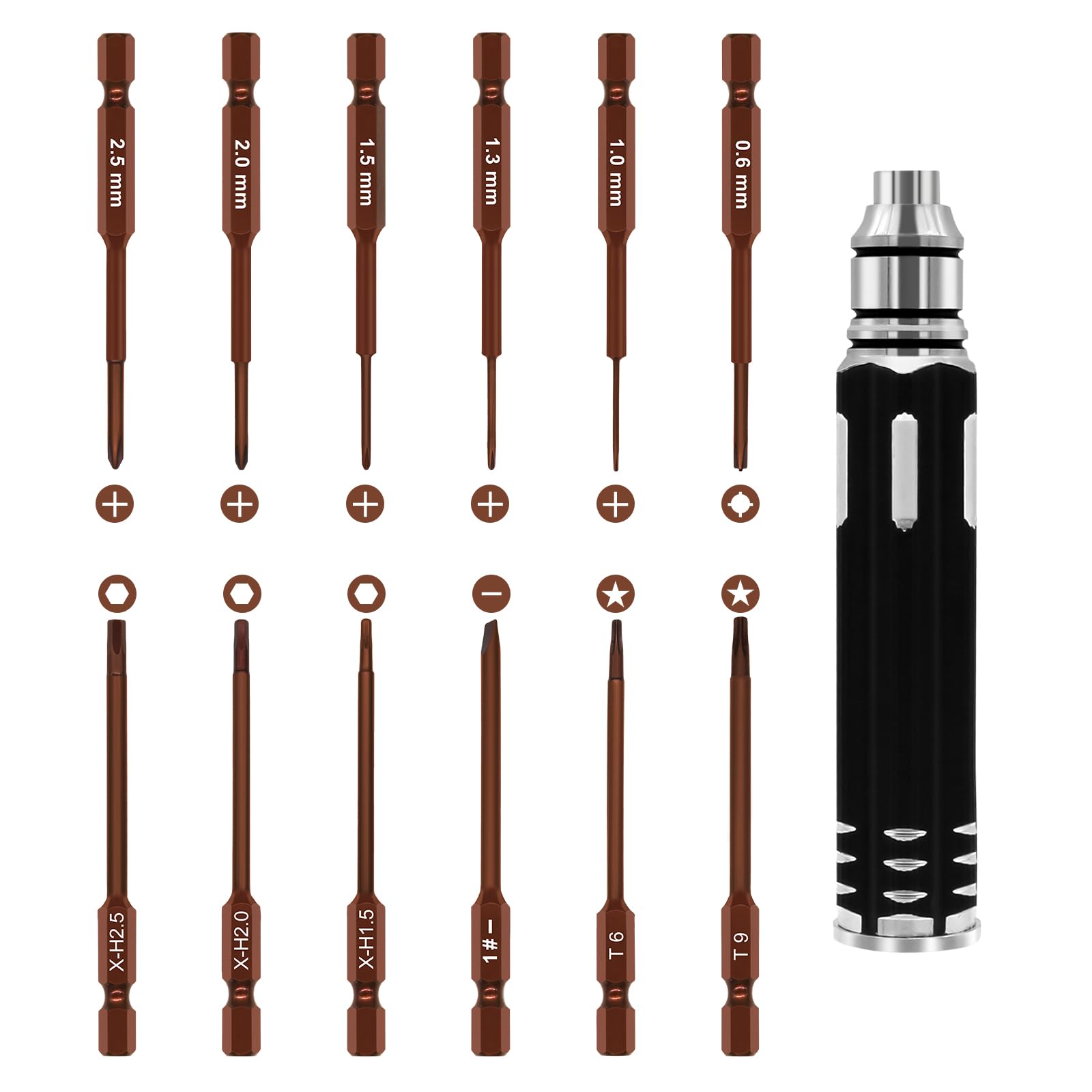 Craznick Repair Screwdrivers Tool Set for DJI Air 2/2S/3 Mavic 2/Phantom 3 4/4 Pro Mini 2/SE/Spark Avata Drone and Other RC Car Model Quadcopter Boat