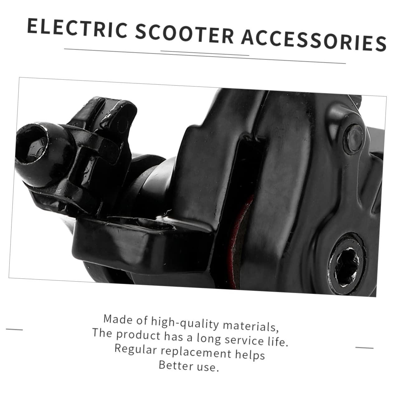 YARNOW Kit Freno a Disco per Scooter M365, Bianco Metallo | Ricambio per Pezzo Danneggiato o Usurato, Robusto e Facile da Installare, Accessorio Monopattino Elettrico