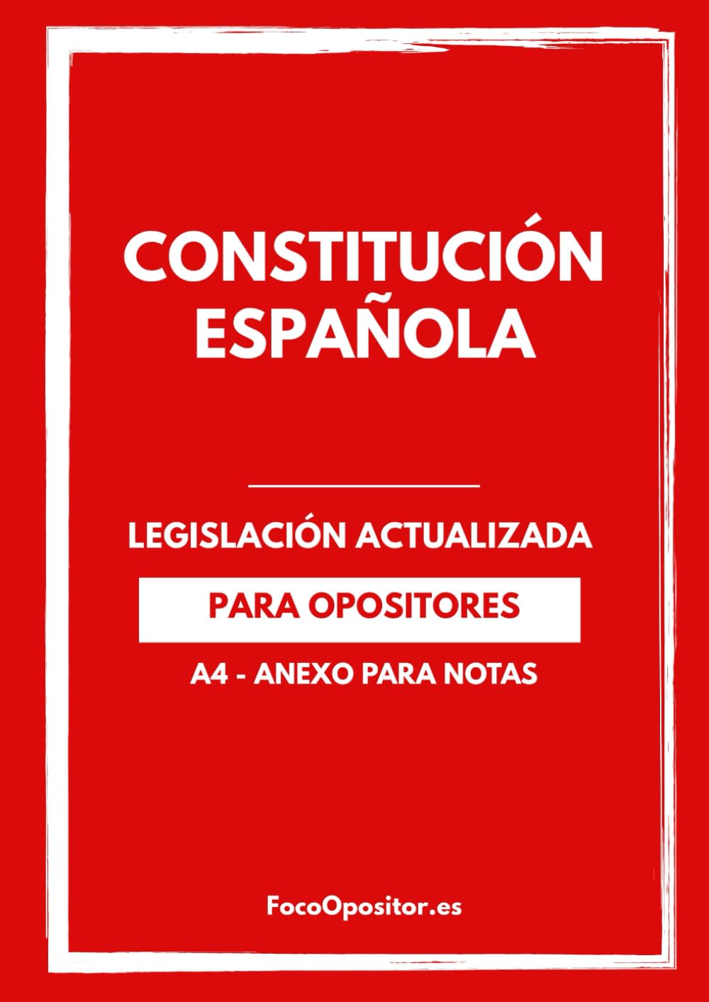 Constitución Española: Edición de Estudio A4 con Fichas de Trabajo