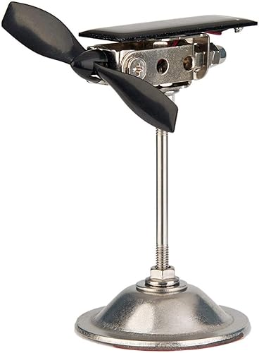 Miniatura 2 de Sunnytech Molino de viento de energía solar Hélice negra creativa arte cinético equilibrio WJ154-WJ156