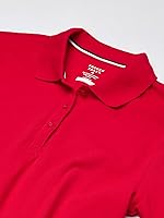 Vista 3 de French Toast Girls' Short Sleeve Stretch Pique Polo Shirt