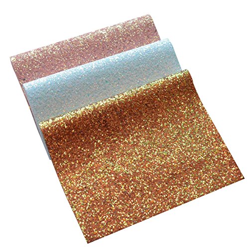 Chunky Glitter Fabric Sheets- 3 Pieces of Assorted Colours 8