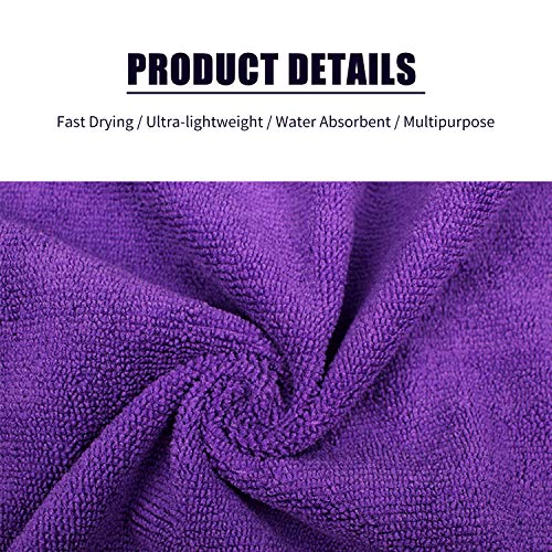 Toalhas de microfibra Blusea para salão de beleza, toalhas de secagem rápida, absorventes de água, m