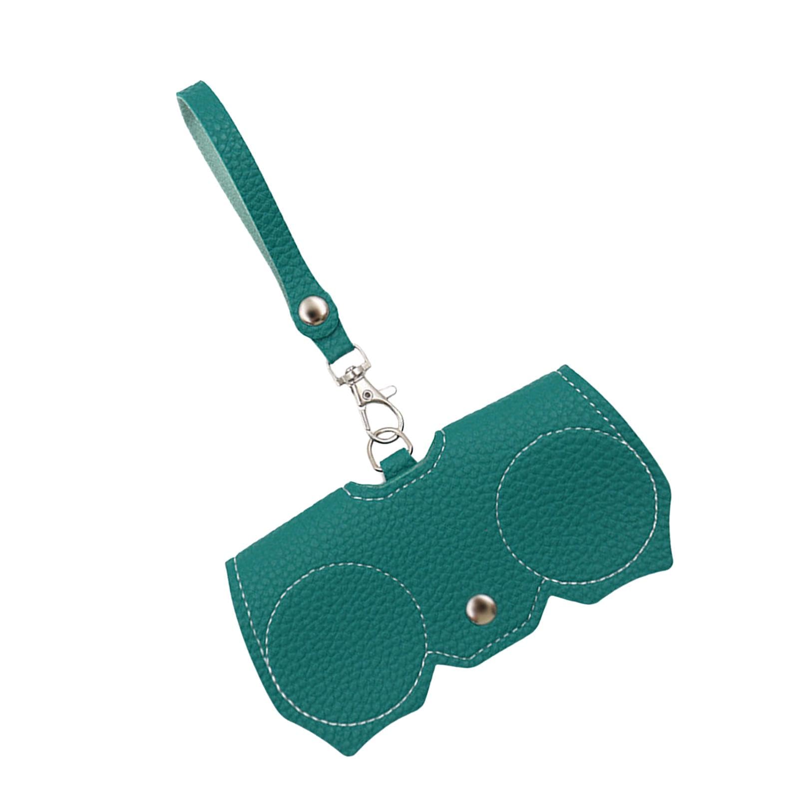 Glasses Bag Handmade Dustproof Glasses Clip PU Leather Case Eyeglasses Pouch Green|Health & Beauty | Vision Care | Eyeglass Cases-image-12