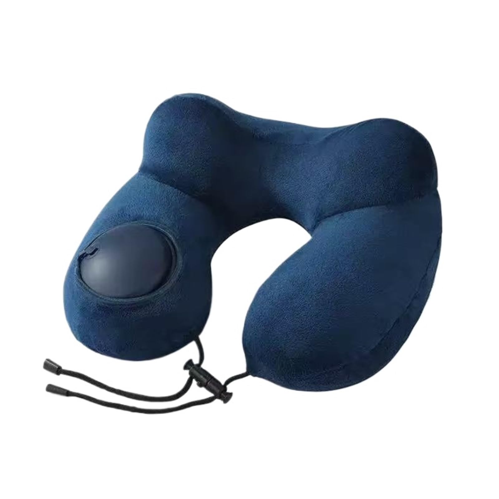 Portatile Cuscino Da Viaggio Cuscino Gonfiabile A Forma Di U Con Supporto For Il Collo, Adatto For Pisolini E Viaggi Ufficio Casa Morbido(Blue)
