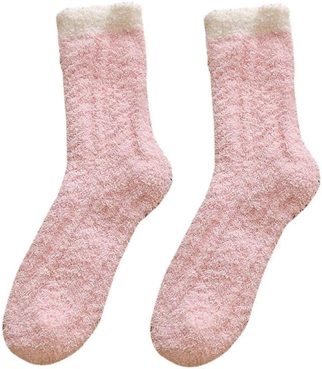 Socks For Womens Coral Velvet Winter Casual Novelty Fluffy Fancy Stockings Super Soft Feel Home Thickening Towel Sleeping Terry Sock