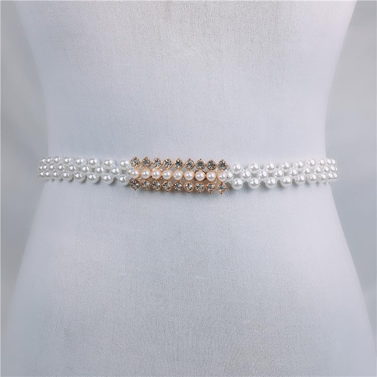 Pearl Chain Belt for Women,Waist Body Chain for Jeans & Dresses Accessories4
