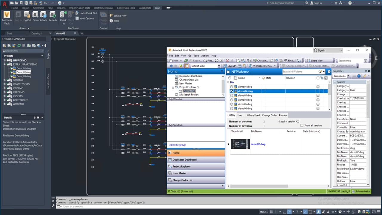 AutoCAD Electrical 2022 Software [1 User CPU] [Single User] [Permanent] ..