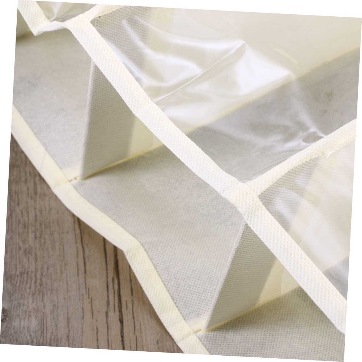 PRETYZOOM over The Door Shoe Organizer Space-saving Hanging Storage Rack for Closet Dorm Room Beige for Shoes Slippers Belts and Scarves Easy Assembly Large Capacity