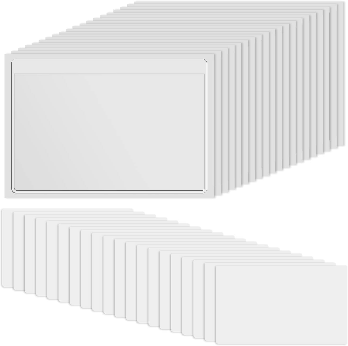 SIYOMG Index Card Holder, 50 Pack 12.7 x 7.6 cm Self Adhesive Index
